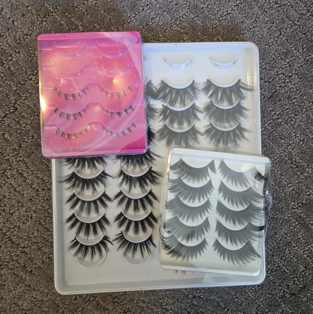 Set of Big Dramatic Goth False Eyelashes
